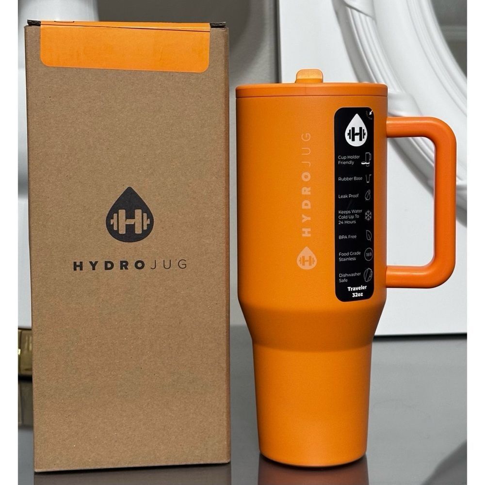 HydroJug 32oz‎ Traveler, TANGERINE ORANGE
